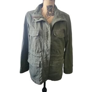 XS Madewell olive green utility cargo jacket, 4 pockets, good condition